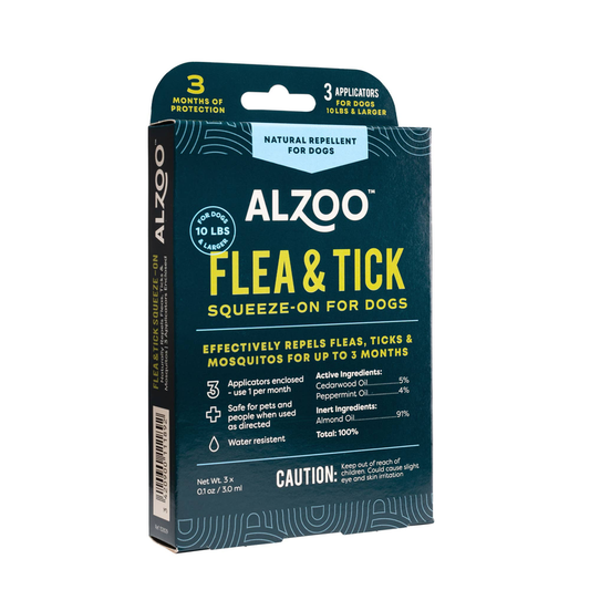 ALZOO Plant-Based Flea & Tick Repellent Squeeze-On